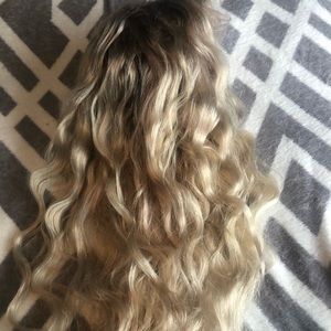 22” Blonde Human Hair Wig Lace Front